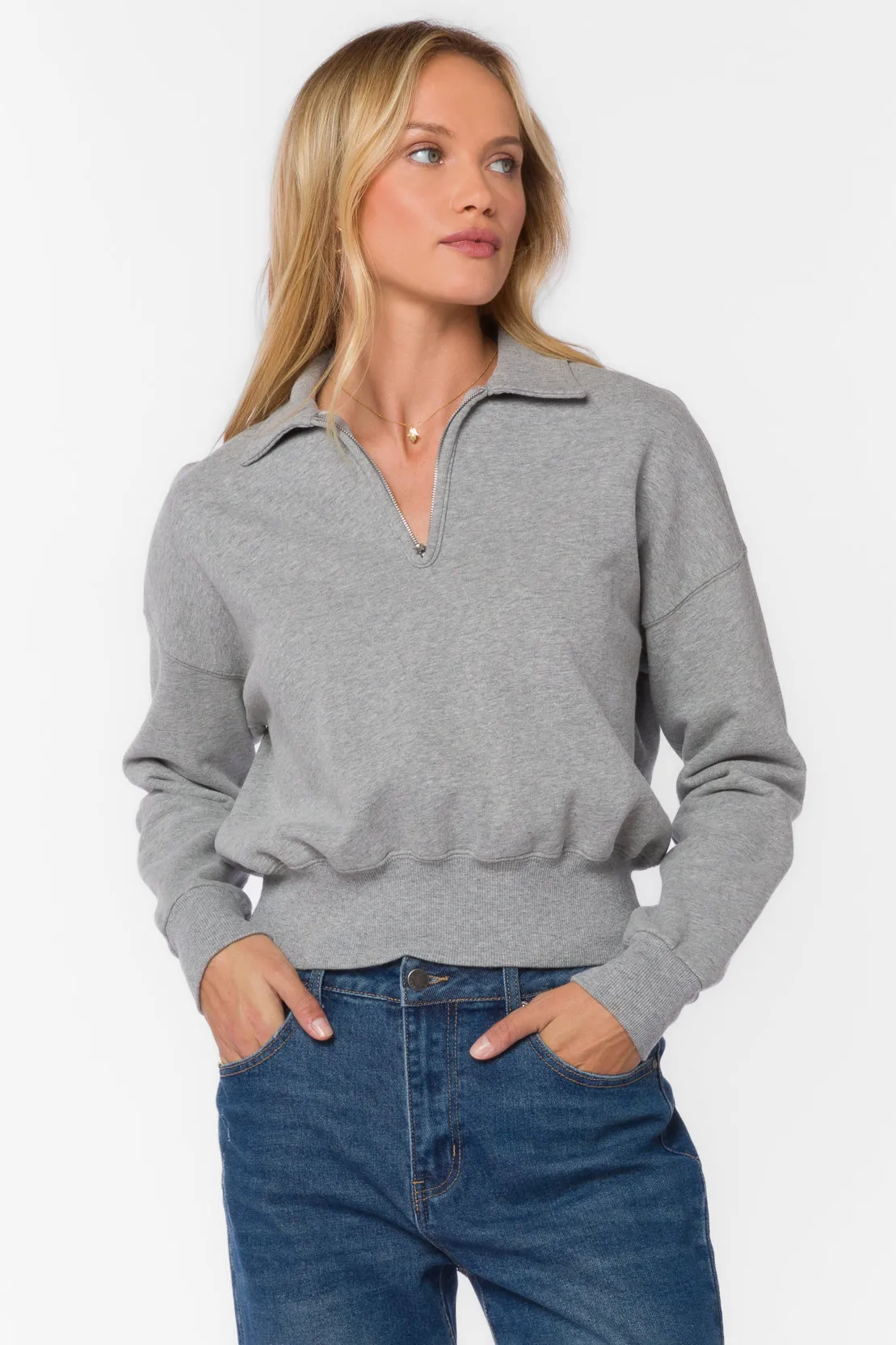 Stewart Heather Grey Sweatshirt