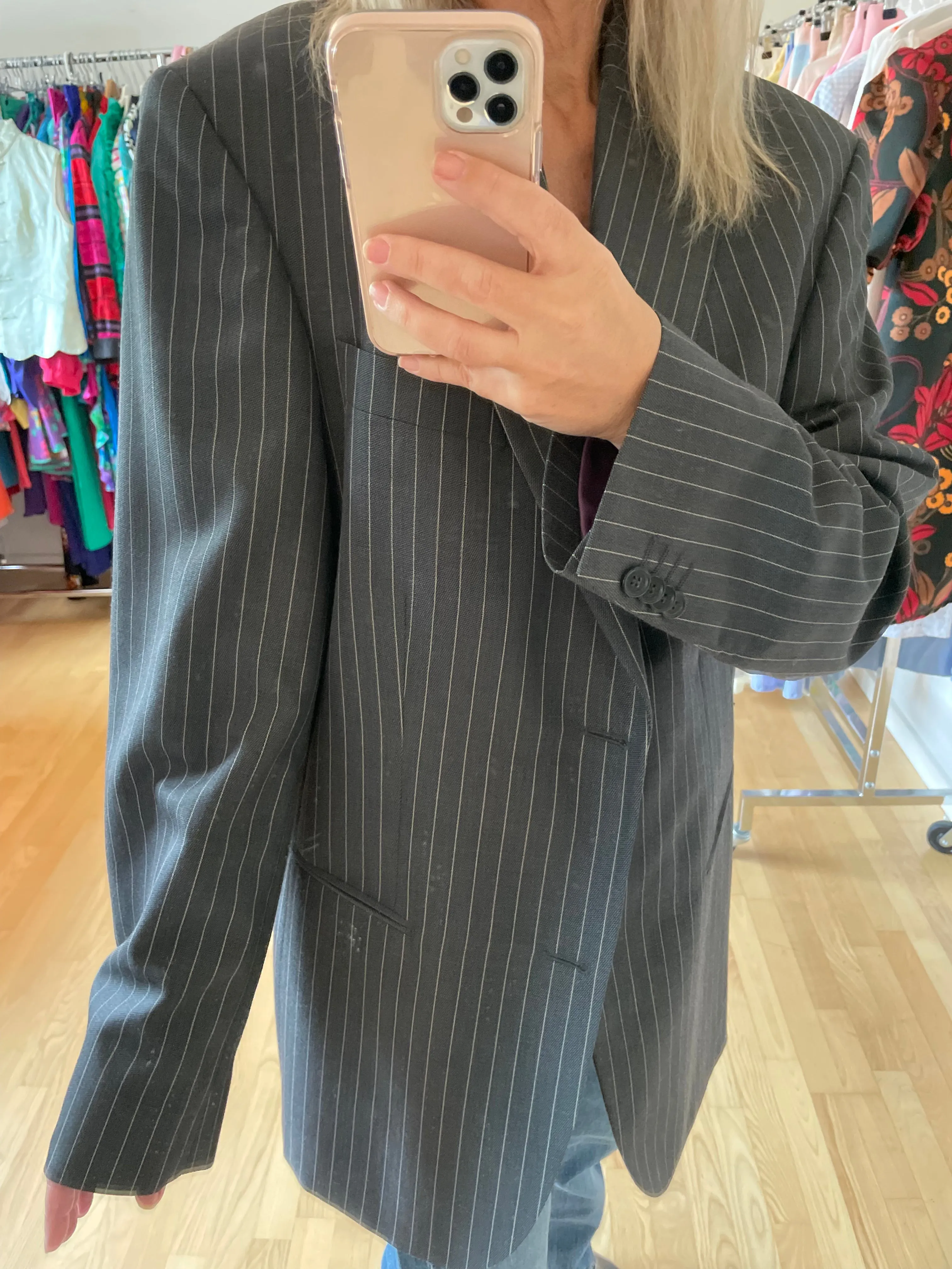 Striped Oversized Blazer