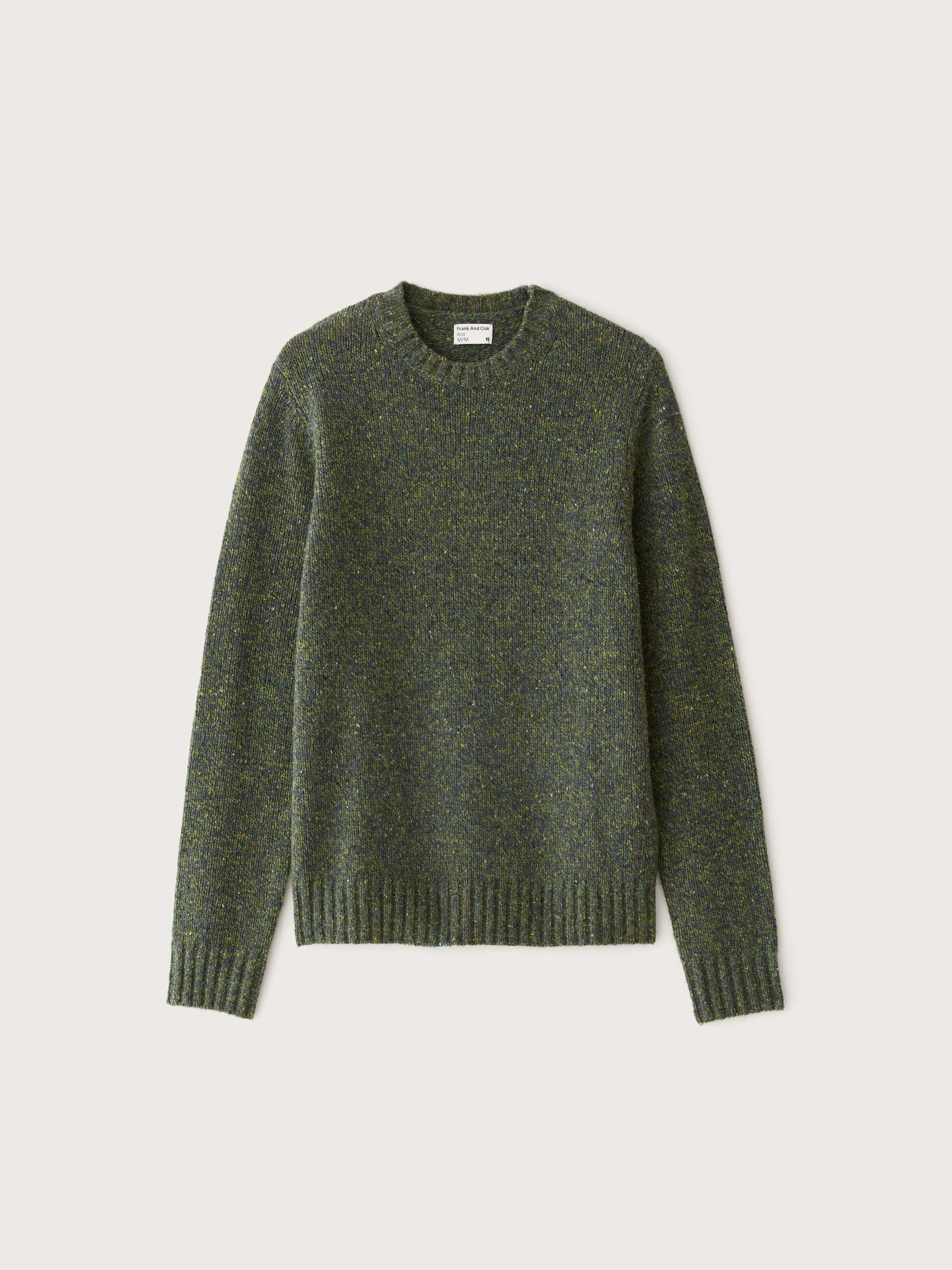 The Donegal Crewneck Sweater in Emerald Green