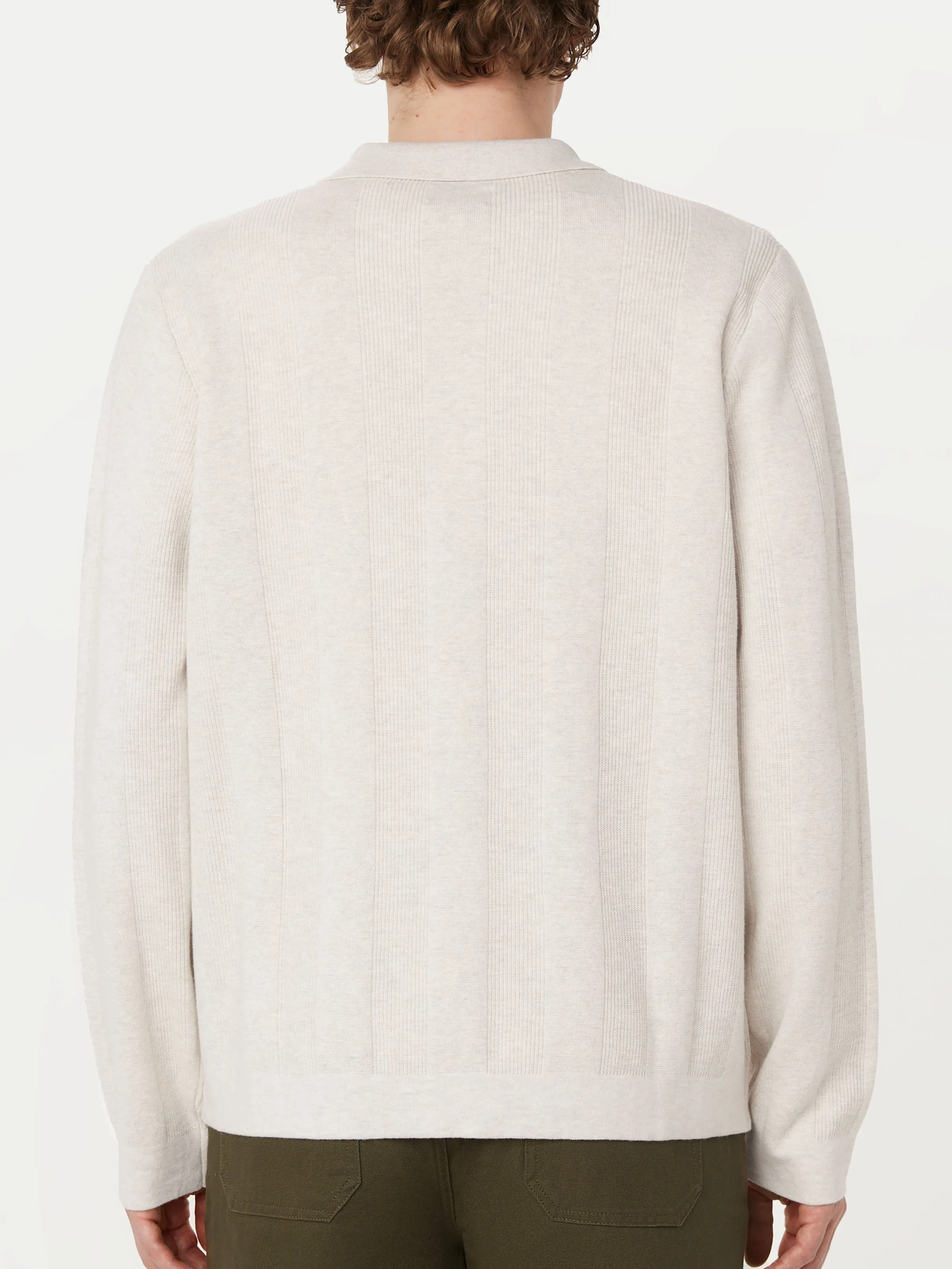 The Knit Overshirt in Cream