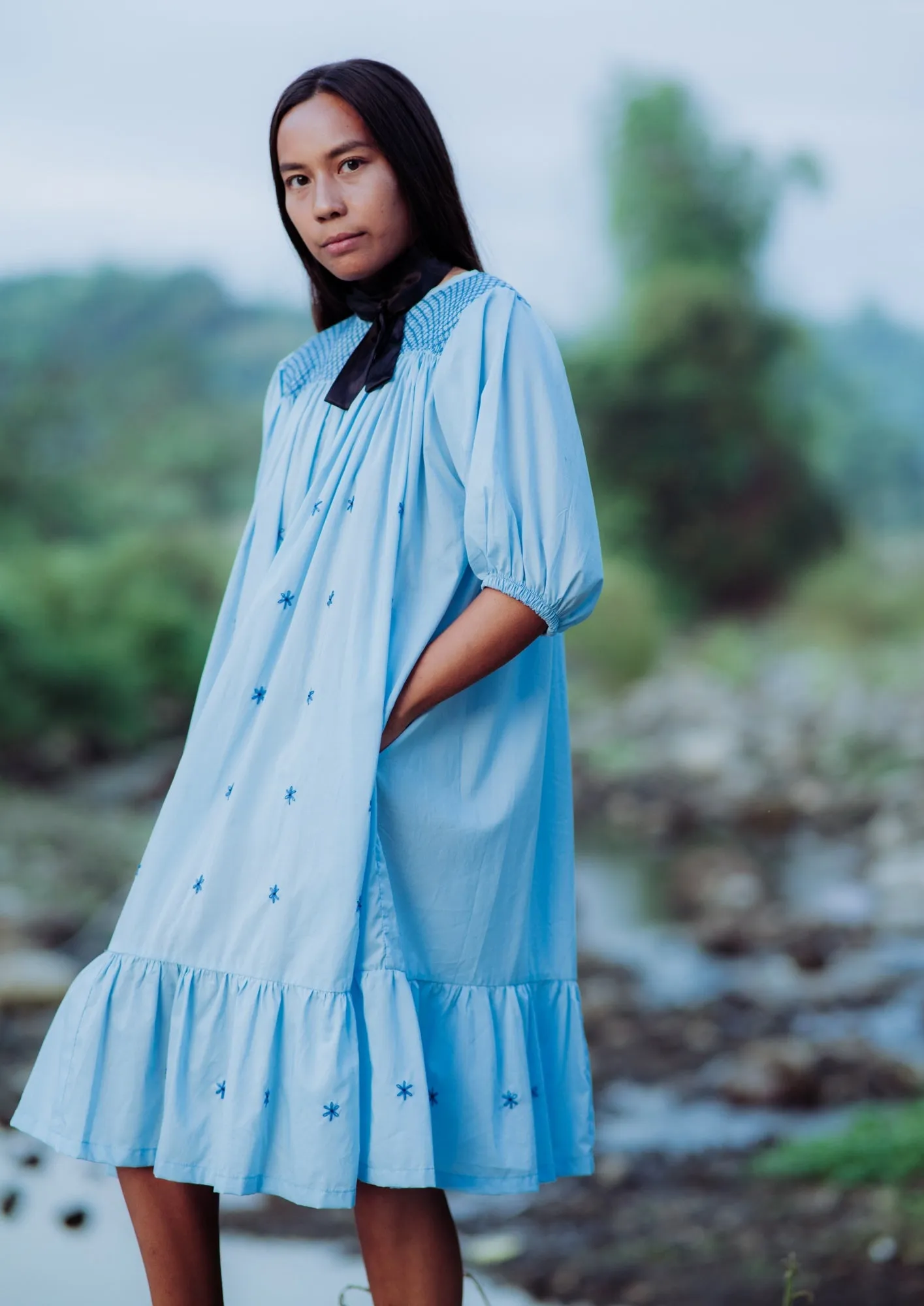 trixie dress - light blue