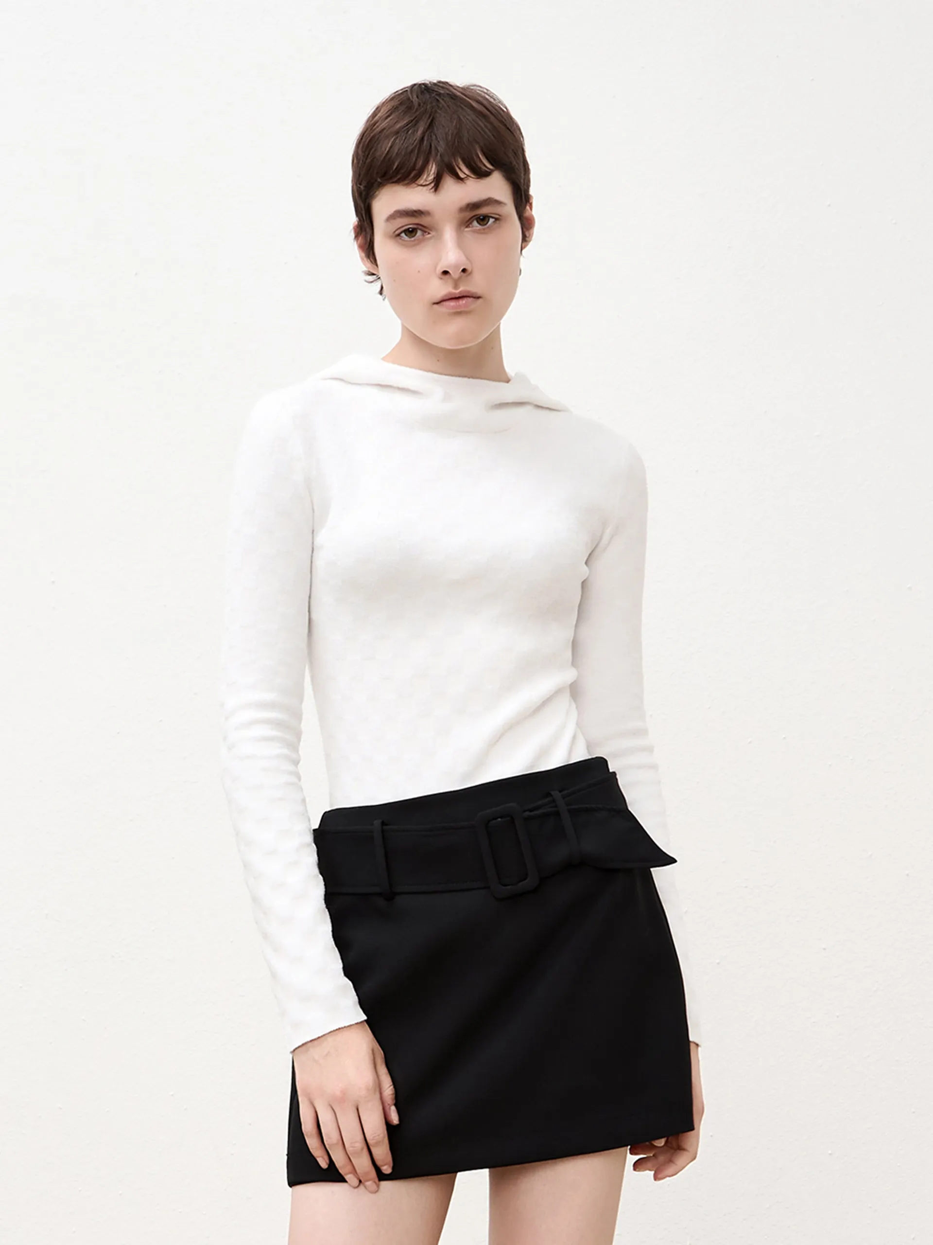 Turtleneck Slim Fit Knit Top