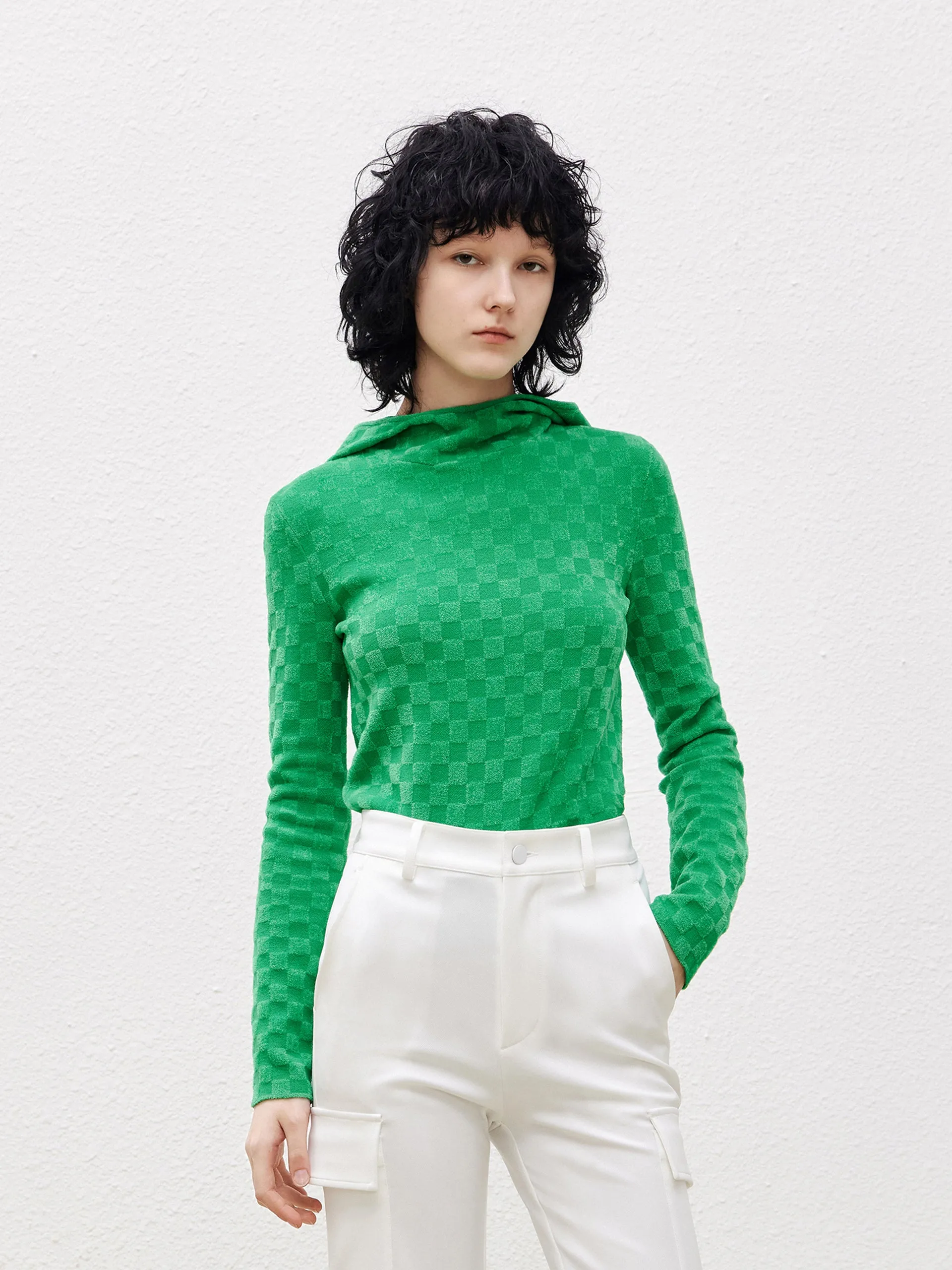 Turtleneck Slim Fit Knit Top