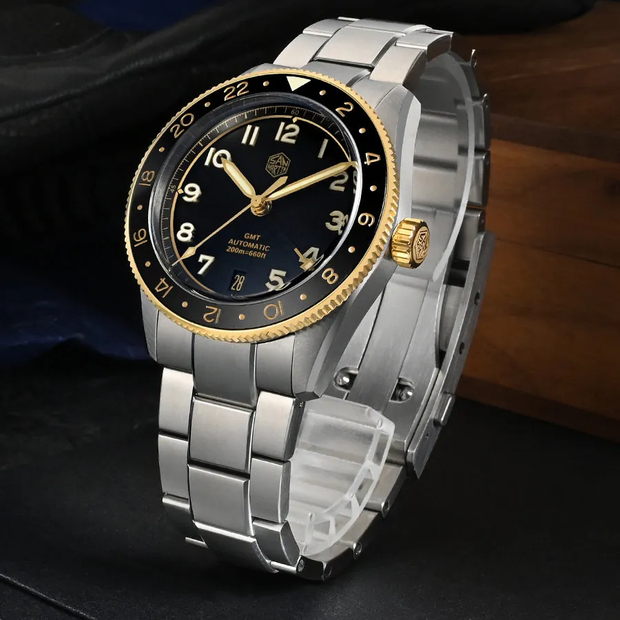 ★Weekly Deals★Watchdives x San Martin 38mm NH34 GMT Watch SN0140W