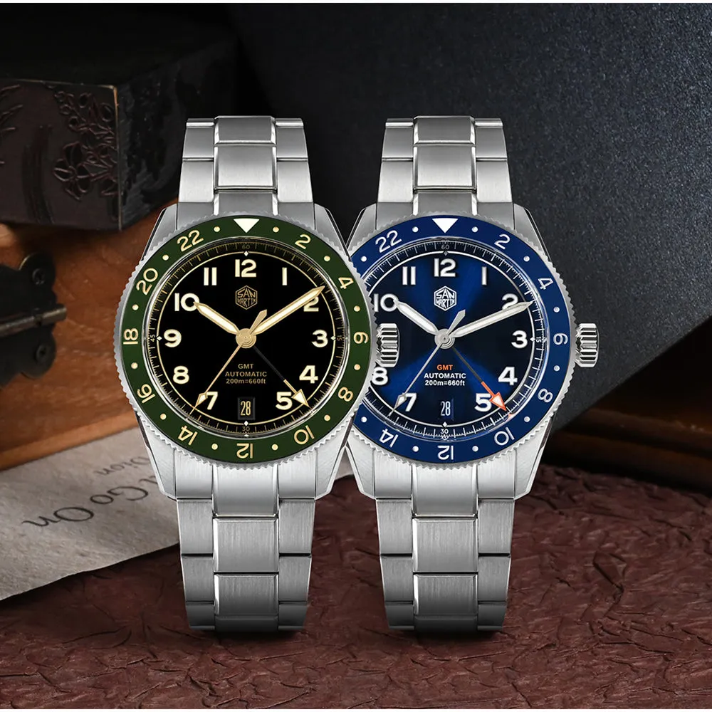 ★Weekly Deals★Watchdives x San Martin 38mm NH34 GMT Watch SN0140W