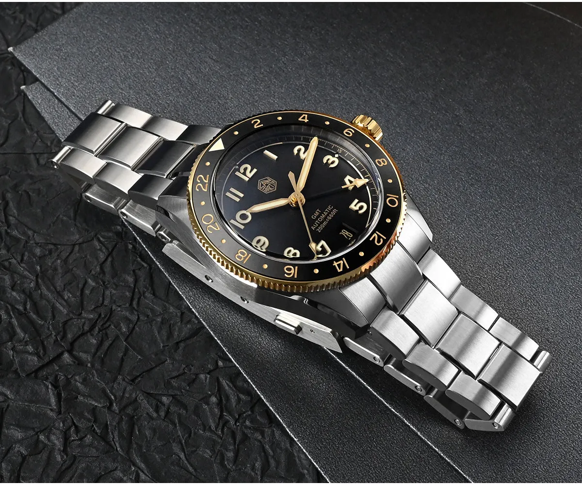 ★Weekly Deals★Watchdives x San Martin 38mm NH34 GMT Watch SN0140W