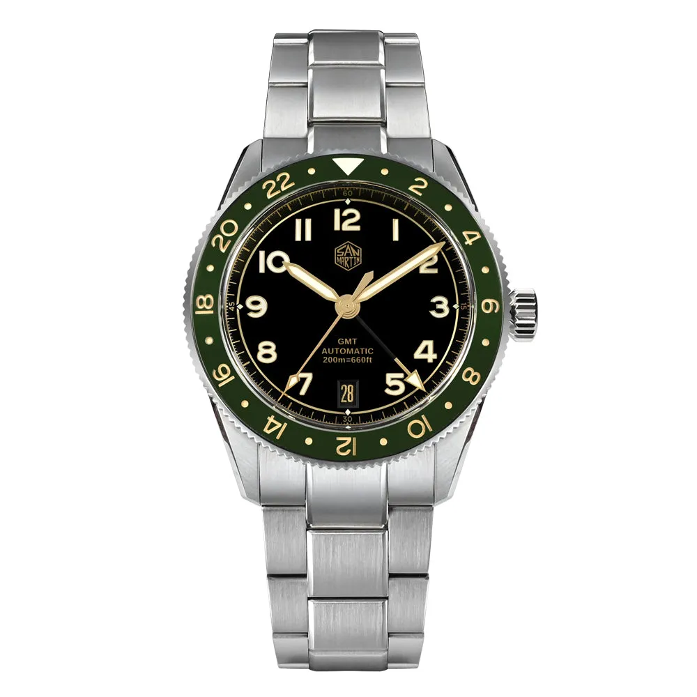 ★Weekly Deals★Watchdives x San Martin 38mm NH34 GMT Watch SN0140W