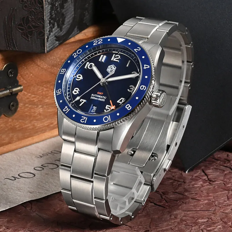 ★Weekly Deals★Watchdives x San Martin 38mm NH34 GMT Watch SN0140W