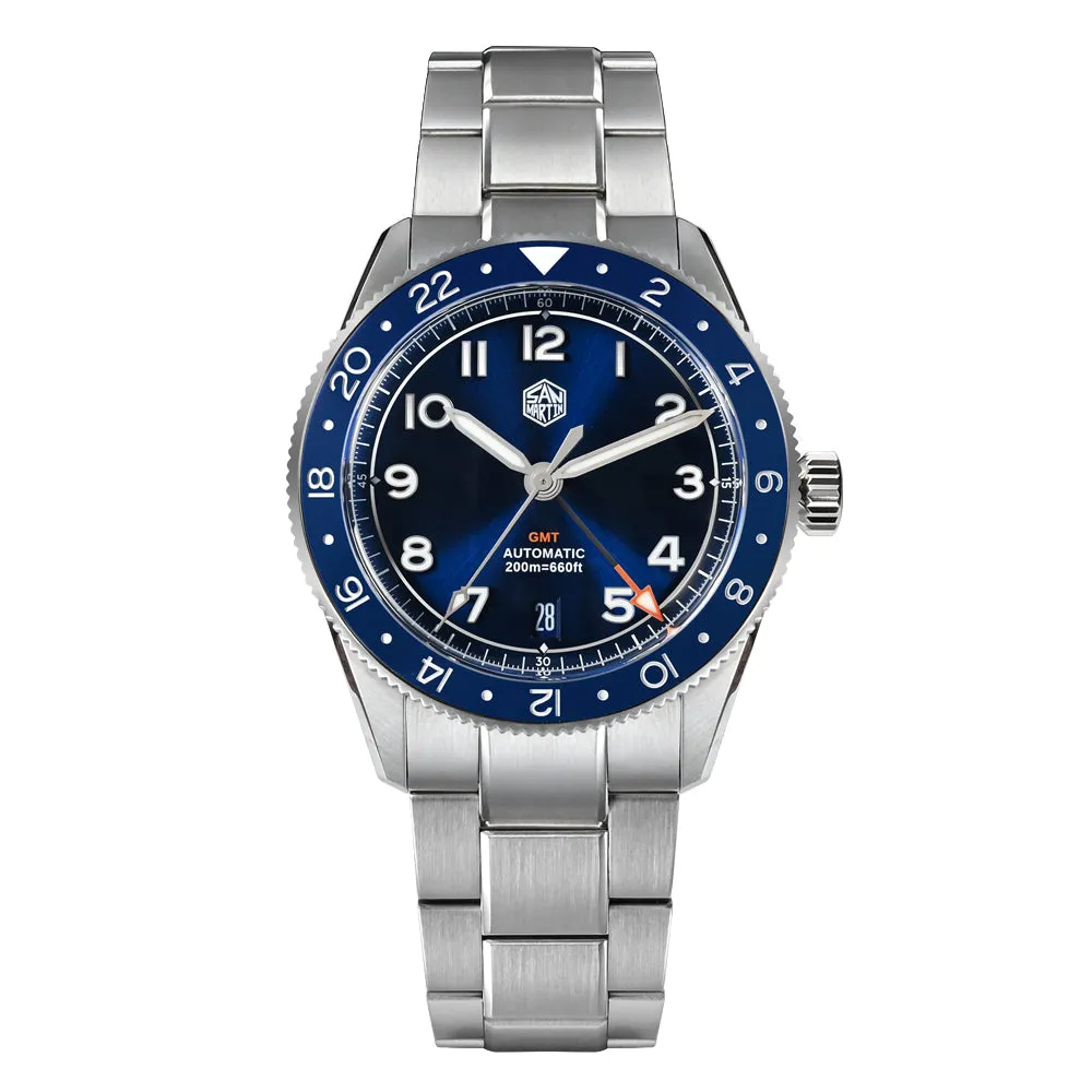 ★Weekly Deals★Watchdives x San Martin 38mm NH34 GMT Watch SN0140W