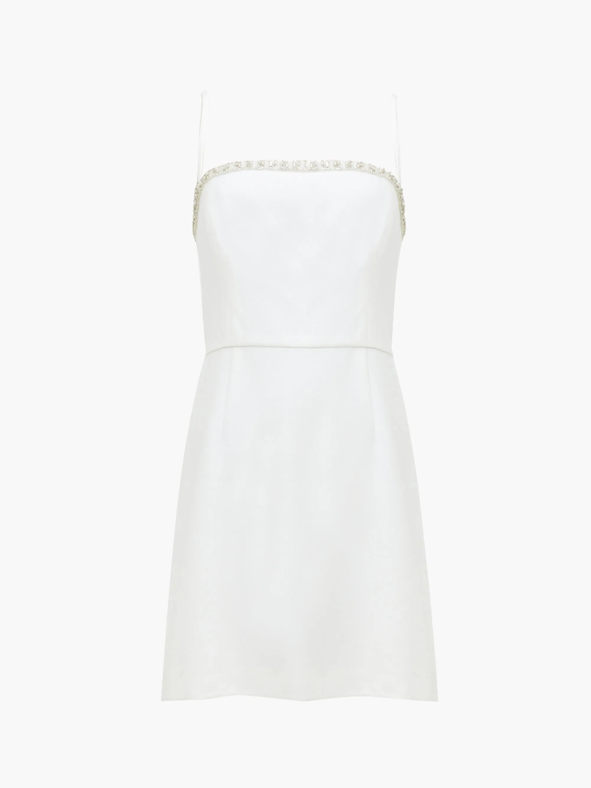 Whisper Embellished Neck Dress