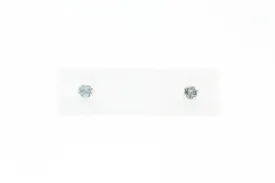 White Gold Aquamarine Earrings