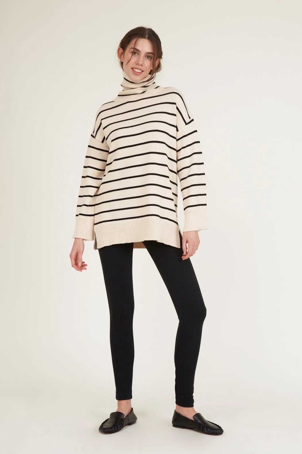 Winie T-Sweater - Birch/Black